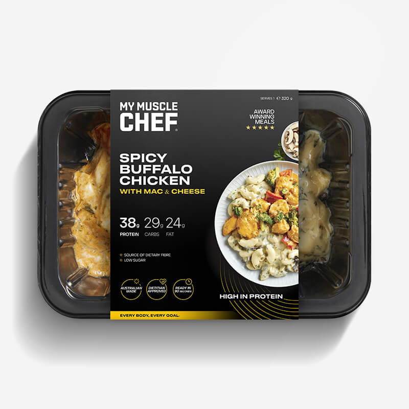 My Muscle Chef - Spicy Buffalo Chicken (With Mac & Cheese) – Grunt ...